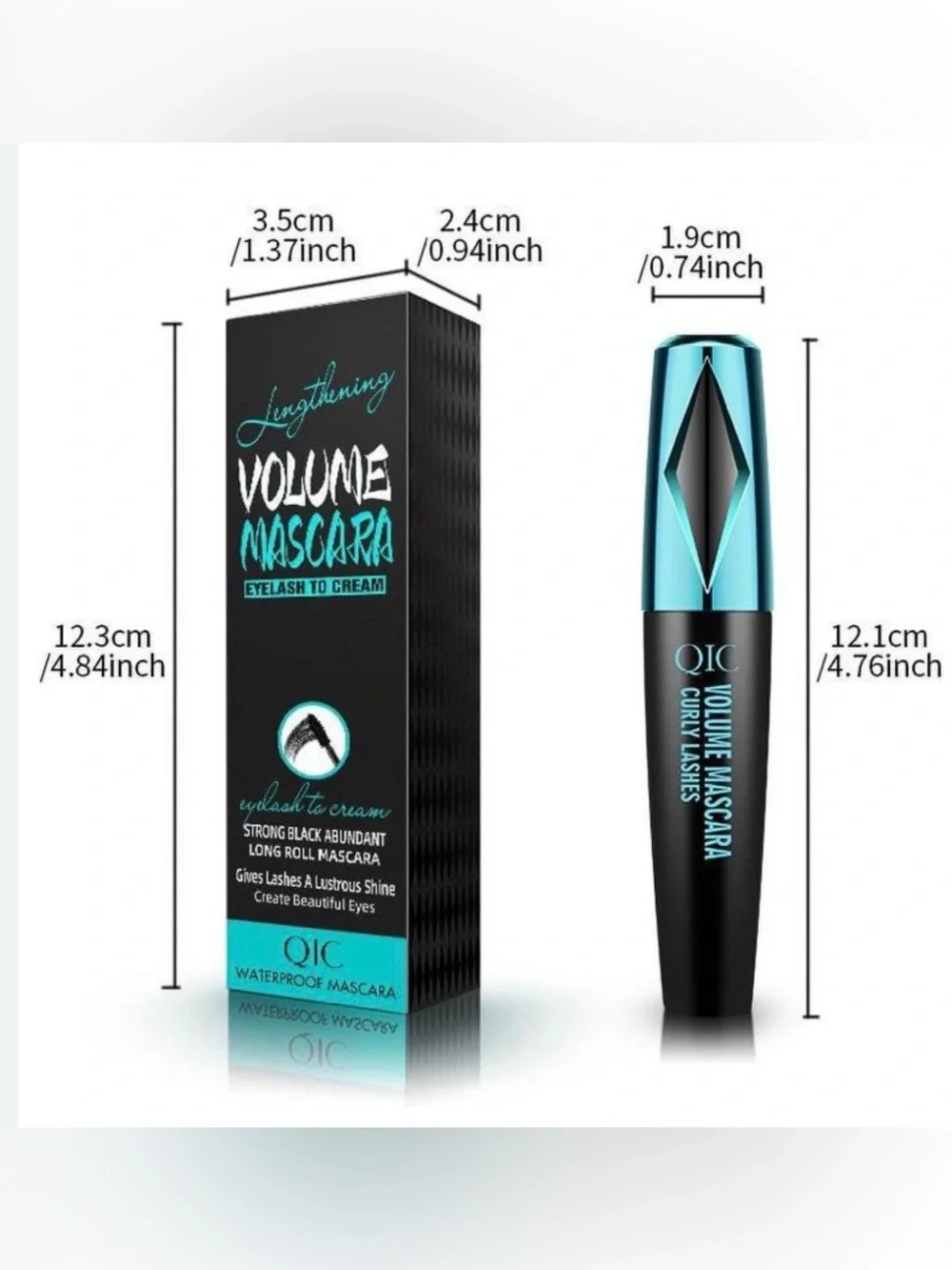 4D Mascara Black Lengthening Seduce XPTTEE WELIGHL LONG ROLL Waterproof 24hr NW